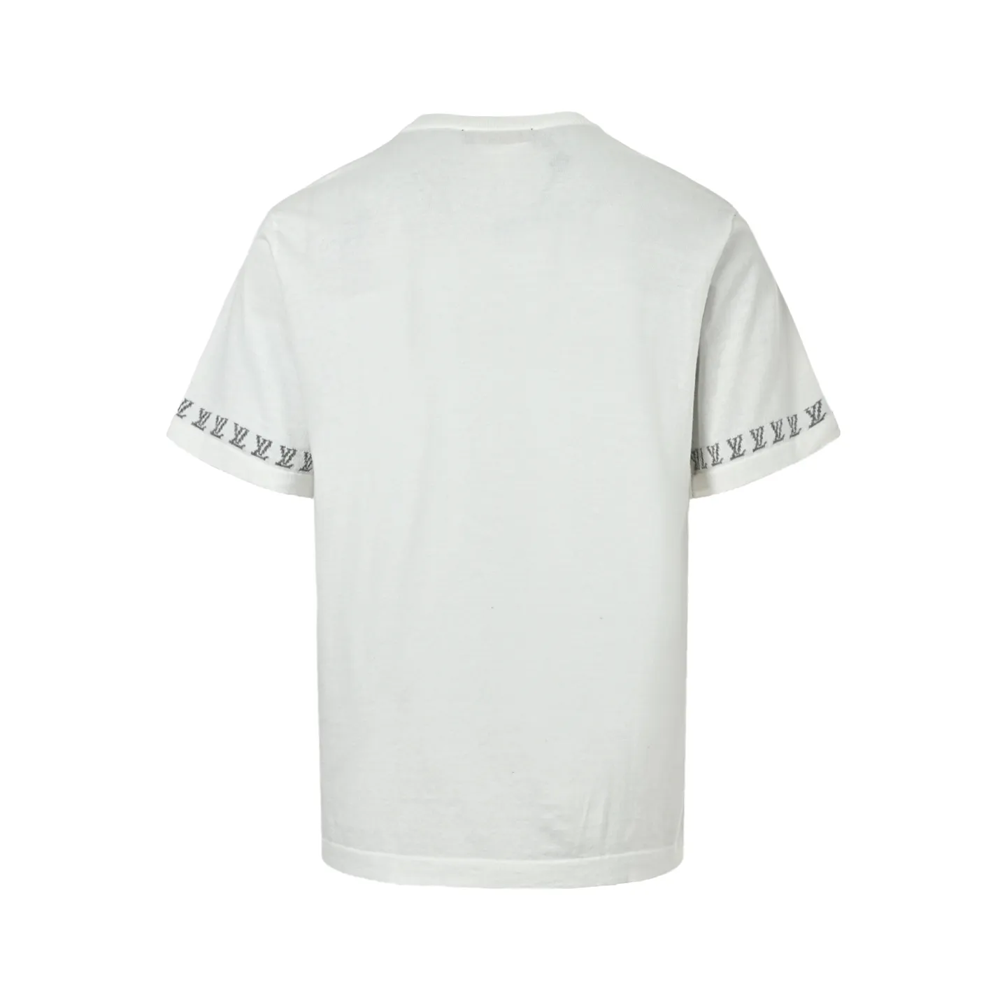 Louis Vuitton Louis Vuitton jacquard knitted short sleeves with logo on cuffs and small letters